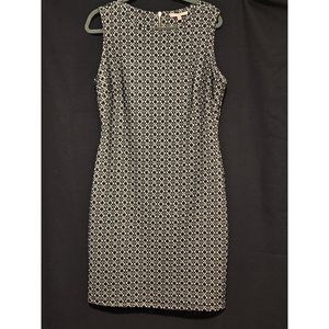 Gibson Latimer Casual-Work Dress Navy Blue & Cream Size 14